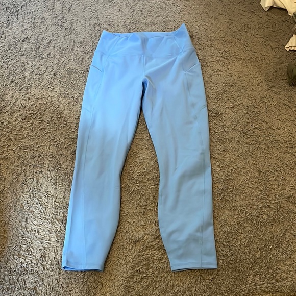 fabletics blue leggings with pockets - Picture 1 of 1